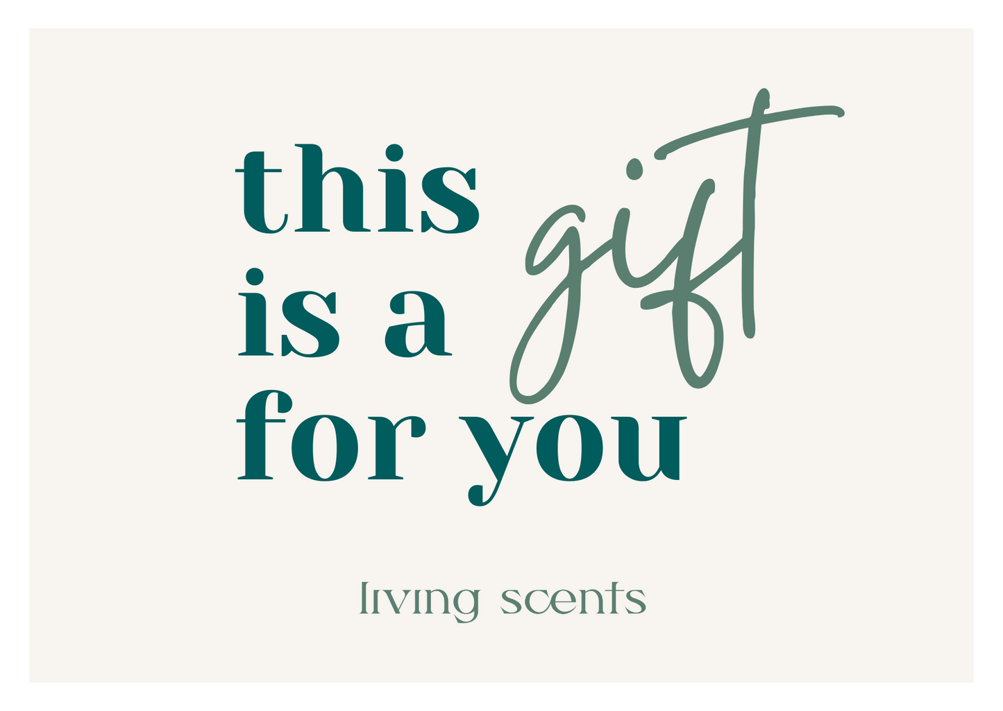 LIVING SCENTS GIFT CARD
